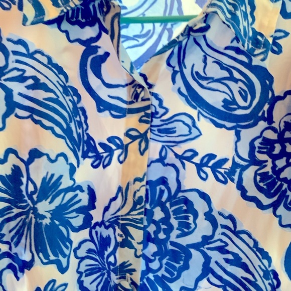 Blue and White Floral Dress belks new with tags beautiful colors - Picture 4 of 7